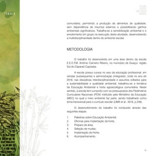 Reflexões e práticas sobre educação ambiental