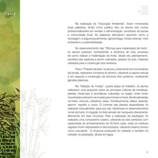 Reflexões e práticas sobre educação ambiental