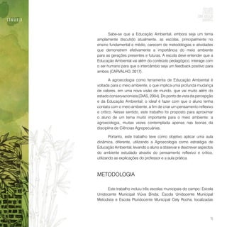 Reflexões e práticas sobre educação ambiental