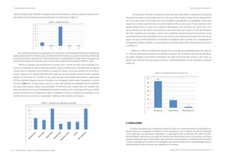 256 | Resíduos sólidos - Perspectivas e desafios para a gestão integrada
| Responsabilidade Socioambiental Responsabilidade Socioambiental |
Resíduos sólidos - Perspectivas e desafios para a gestão integrada | 257
cipantes avaliaram que a Feira do Desapego tratava-se de“diversão”, já. 2% não souberam responder e os
2% restantes não assinalaram nenhuma alternativa no questionário. (Gráfico 2)
Gráfico 2. Objetivo da Feira.
EssetratamentorevelaqueaorganizaçãovemconstruindoumaPercepçãoAmbientalassociadaàboa
gestão operacional, este indicativo gera um desenvolvimento de idéias que estão começando a influenciar
as normas de práticas corporativas e estão transformando o ambientalismo, de algo externo para algo que
está dentro do sistema de mercado e que é central para os objetivos das empresas (Hoffman, 2000).
Relativo a sugestões que melhorassem a iniciativa, com o intuito de obter uma visualização con-
sistente, da avaliação do evento pelos participantes quanto à infraestrutura, 14% afirmaram de alguma
maneira que era necessário uma melhoria no espaço do evento, como por exemplo, em um local fe-
chado e espaçoso. Em relação à filantropia, 9% sugeriram que nos próximos eventos fossem realizadas
doações às instituições de caridade de uma parte das peças arrecadadas. Remetendo à organização,
27% das sugestões alegavam que era necessário: mais divulgação interna, maior fiscalização na hora da
troca dos tickets por cor pelas peças, visto que a troca pelo requisito de qualidade não foi respeitado
por alguns participantes. Quanto à periodicidade, 7% afirmaram que o evento deve ser realizado mais
vezes, mostrando que houve aceitabilidade. Esta analise corrobora com a observação de Fonseca (2009)
quando este afirma que o programa de idéias e sugestões é mais um complemento monetário ou de
reconhecimento que incentiva a criatividade e melhoria continua dentro da empresa.
Gráfico 3. Avaliação das sugestões da iniciativa.
	 Das respostas, 9% foram de sugestões extras, que discorriam sobre o material que as próximas
feiras deveriam aderir como proposta de troca, dos quais foram citados: roupas infantis, eletrodomésti-
cos, livros, entre outros. Outros pareceres foram avaliados e enquadrados na modalidade ’Outros’, pois
fugiram do contexto, apresentando uma percentagem de 9%, ao passo que 25% das respostas consi-
deradas pertencentes ao grupo ‘Sem sugestões’ apresentaram duas vertentes, pois deste total 72,7%
não escreveram por não mostrar compromisso ou não haver idéias para sugerir, e 27,3% demonstraram
não haver sugestões por considerar o evento como satisfatório. Apesar de apenas 42 (quarenta e duas)
questionários terem sido respondidas, houve casos em que uma resposta se enquadrava em mais de um
grupo visto que a terceira questão foi completamente subjetiva. Gerou-se então uma contabilização de
44 (quarenta e quatro) sugestões, e as porcentagens discorridas acima, foram relacionadas a esse núme-
ro. (Gráfico 3).
Relativo ao índice de satisfação do método de controle das peças realizado através dos vales por
cor, 76% dos participantes declarou estar satisfeito, enquanto 22% considera o controle não satisfatório,
pois alguns alegaram que existiram participantes que adquiriram peças sem mostrar o vale, outros su-
geriram que houvesse limite de peças por pessoa e, aproximadamente 2% não respondeu a pergunta
(Gráfico 4).
Gráfico 4. Satisfação quanto os vales por cor.
4. CONCLUSÕES
A análise quantitativa dos questionários permitiu observar o desenvolvimento da percepção am-
biental interna da corporação e classificá-la como ascendente, pois o objetivo da ação foi alcançado
como observado nos percentuais estipulados, e a prerrogativa que as empresas de caráter socioam-
biental tendem a administrar suas ações de maneira mais eficiente que as sem esse atributo, incentiva a
gestão a desenvolver ações neste âmbito, pois desta forma ela acompanha as tendências do mercado e
contribui com algo que é elementar na sociedade a qual vivemos:“desenvolver sustentabilidade”promo-
vendo equilíbrio entre economia, meio ambiente e ser humano.
 