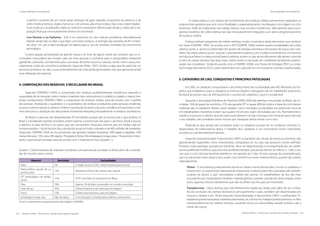 262 | Resíduos sólidos - Perspectivas e desafios para a gestão integrada
| Responsabilidade Socioambiental Responsabilidade Socioambiental |
Resíduos sólidos - Perspectivas e desafios para a gestão integrada | 263
e perfuro cortantes de um modo geral utilização de gaze, algodão, recipientes de plásticos e de
vidro (medicamentos), órgãos humanos e de animais, placentas resíduo típico das maternidades.	
Esses resíduos considerados sépticos merecem tratamento diferenciado desde a coleta até a dis-
posição final que necessariamente deverá ser incinerado.
Lixo Nuclear e ou Radiativo - Este é no momento um dos maiores problemas. Mundialmente
falando ainda não se sabe o que fazer com esses resíduos. A exemplo das ampolas de RX conten-
do césio 137, até a hiper produção de bateria para o uso de celulares, resultado do crescimento
tecnológico.
A preocupação generalizada da grande massa é se livrar de algum modo dos resíduos que os in-
comodam, essa prática tem levado cada vez mais pessoas a contribuir para o desequilíbrio ambiental
agredindo, poluindo, contribuindo para a escassez de tantos recursos naturais, tendo como causa prin-
cipalmente a falta de consciência ambiental. Segundo MAIA, 1997), resíduo é algo que faz parte de um
processo produtivo ou não, e que eventualmente não está sendo aproveitado, mas que apresenta ainda
uma utilização em especial.
4. COMPOSIÇÃO DOS RESÍDUOS E RECICLAGEM NO BRASIL
Segundo SEVERINO (1993), a composição dos resíduos qualitativamente classifica-se segundo a
capacidade de incineração: vidros, metais (materiais não combustíveis); os plásticos, papéis e trapos (ma-
teriais combustíveis). PEREIRA (1980), a composição de resíduos sólidos varia de acordo com o padrão
das pessoas. Analisando o qualitativo e o quantitativo de resíduos produzidos pelas pessoas residentes
na zona rural em relação à urbana, é inferior a produção da zona rural, pois a tendência é aproveitar o má-
ximo de tudo e a utilização dos descartáveis é bastante reduzida, principalmente os resíduos domésticos.
No Brasil a cada ano são desperdiçados RS 4,6 bilhões porque não se recicla tudo o que poderia. O
Brasil é considerado grande reciclador, porém apenas o percentual vale para o alumínio, ainda é pouco
o plástico, as latas de ferro e os pneus que são consumidos. Pesquisas indicam que em média cada ser
humano produz 1 kg de lixo por dia, a produção anual em todo o planeta é de 400 milhões de toneladas.
(Segundo, CEMPRE). Perfil do lixo produzido nas grandes cidades brasileiras: 39% papel e papelão; 16%
metais ferrosos; 15% vidro; 8% rejeito; 7% plástico firme; 2% embalagem longa vida e 1% alumínio. Entre-
tanto o percentual reciclado varia de acordo com o material em foco (Quadro 1).
Quadro 1. Demonstrativo de materiais recicláveis, com percentual reciclado no Brasil, alem de curiosida-
des do mundo sobre o tema.
Material Reciclado Curiosidades
Vidro 5% O Japão recicla 55,5%, o Brasil importa para reciclar.
Plástico/filme (sacola de su-
permercado)
15% Representa 3% do lixo urbano das capitais
PET (embalagens de refrige-
rante)
15% O PET reciclado se transforma em fibras
Óleo 18% Apenas 1% do óleo consumido no mundo é reciclado.
Latas de aço 35% O Brasil importa essas latas para reciclagem.
Pneus 10% O Brasil exporta pneus para reciclagem.
Embalagem longe vida Não há dados A incineração é considerada excelente combustível.
Fonte: Compromisso empresarial para Reciclagem (CEMPRE)
	 A coleta seletiva é um sistema de recolhimento dos resíduos sólidos previamente separados na
própria fonte geradora que tem como finalidade o reaproveitamento, reutilização e reciclagem no ciclo
produtivo. Pode ser implantado nas cidades, bairros, ruas, escolas e residências. Vale salientar que os pro-
gramas brasileiros de coleta seletiva não são necessariamente integrados a um plano de gerenciamento
de resíduos sólidos.
Embora tenham programas de coletas seletivas, muitos municípios ainda descartam seus resíduos
em lixões (CEMPRE, 1995). De acordo com o (IPT/CEMPRE, 2000) existem quatro modalidades de coleta
seletiva: porta -a -porta ou (domiciliar) em postos de entrega voluntária e em postos de troca e por cata-
dores. Na coleta seletiva porta -a-porta o procedimento parece com a coleta normal de lixo. Os mesmos
veículos que fazem a coleta normal fazem à seletiva, porém os dias de recolhimento não devem coincidir
os dias de coleta rotineira. Nas áreas mais nobres existe a colocação de contêineres facilitando a partici-
pação dos moradores. Ainda de acordo com o CEMPRE (2000), nos Postos de Entregas (PEV) ou Locais
de EntregasVoluntárias (LEV), cada material deve ser colocado em um recipiente colorido e padronizado.
5. CATADORES DE LIXO, CONQUISTAS E PRINCIPAIS PATOLOGIAS
Em 2002, os catadores conquistaram o reconhecimento de sua atividade pelo MT, Ministério doTra-
balho, que estabeleceu para a categoria os mesmos direitos e obrigações de um trabalhador autônomo.
No Brasil já somam mais de 200 (duzentos) o numero de catadores, o que é considerável.
Segundo a Associação Brasileira de Alumínio (ABAL) 85% das latinhas consumidas no Brasil, são re-
cicladas, 16% do papel do escritório, 21% das garrafas PET e quase 40% do vidro e a base do ciclo desses
materiais são os catadores. Muitas vezes tratados como mendigos ou bandidos em potencial, cerca de
mil trabalhadores brasileiros evitam que quatro mil árvores sejam derrubadas por nós. Normalmente o
catador só procura o médico quando está muito doente e já não consegue nem levantar para executar
o seu trabalho, eles acreditam serem imunes por manipular direta mente com o lixo.
Pretende-se que através dos recicláveis todos os catadores possam ter as condições mínimas in-
dispensáveis de sobrevivência digna. O trabalho dos catadores é um instrumento muito importante,
econômica e ambientalmente falando.
Segundo Gewandsznajder e Vasconcelos (l987) as bactérias são células de estrutura primitiva, não
apresentando organóides como mitocôndrias, cloroplastos etc ou seja, não possuem núcleo definido.
Portanto, toda patologia causada por bactérias, deve ser diagnosticada e acompanhada por um profis-
sional qualificado (médico), que prescreve antibioticoterapia, que jamais deverá ser inferior a 7 dias o seu
uso, pois o ciclo vital das bactérias obedece a um período de 5 dias. Aí está o perigo da automedicação,
que na maioria das vezes deixa o seu usuário com resistência a esses medicamentos, quando são usados
indevidamente.
Tétano - É uma doença praticamente restrita as classes menos favorecidas, e entre os catadores a
mesma tem um percentual relativamente importante, embora sejam eles vacinados são também
usuários do álcool, o que vulnerabiliza o efeito das vacinas. Os trabalhadores do lixo são mais
susceptíveis por manipularem também material perfuro cortante oriundo de vários lugares, entre
esses, algumas clínicas clandestinas que não recolhem seu lixo para ser incinerado.
Toxoplasmose - Outra doença que está diretamente ligada aos lixões, pois além de ser contraí-
do por excreções de animais domésticos principalmente o gato, também são disseminadas por
moscas e baratas e etc. Ainda segundo Gewandsznajder e Vasconcelos (1897), o protozoário To-
xoplasma gondii transpassa a barreira placentária, se a forma for maligna poderá provocar no feto
comprometimento do sistema nervoso, causando micro ou macrocefalia, retardo mental e até a
morte da criança.
 