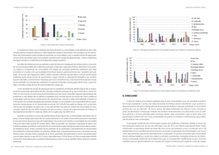 96 | Resíduos sólidos - Perspectivas e desafios para a gestão integrada
| Visão Histórica e Política Visão Histórica e Política |
Resíduos sólidos - Perspectivas e desafios para a gestão integrada | 97
| Diagnósticos de Resíduos Sólidos Diagnósticos de Resíduos Sólidos |
Figura 3. Destinação dos resíduos domiciliares
O saneamento básico não é realizado de forma eficiente na comunidade, e esta deficiência não é rela-
cionada apenas a limpeza urbana e a coleta regular dos resíduos domiciliares. Pois constatou-se nos comen-
tários dos entrevistados outros problemas presentes na comunidade, como o abastecimento de água potá-
vel que ainda não atinge toda a comunidade, inexistência de manejo de águas pluviais, coleta e tratamento
de esgoto precários e a deficiência da limpeza dos espaços públicos.
Essa falta de infraestrutura local, atrelada a ações de descarte inadequado de resíduos põe a comunida-
de numa situação problemática referente a poluição ambiental, e segurança hídrica e alimentar. E buscando-
-se analisar a compreensão da comunidade com relação aos principais problemas ambientais que estão
ocorrendo no mundo e em sua localidade, foram feitos diversos questionamentos aos moradores da locali-
dade. De acordo com Faggionato (2002), existem variados métodos que permitem o estudo da Percepção
ambiental, assim sendo através de questionários, mapas mentais ou reprodução fotográfica. Tais modelos
buscam entender o conhecimento individual, para com o ambiente e/ou o desenvolvimento da transmissão
da sensibilidade na compreensão ambiental. As respostas traduzidas da percepção deste meio, o qual inte-
rage o indivíduo, reage sempre de maneira diferente e particular.
Como resultado do estudo de percepção para os problemas ambientais globais (Figura 4a), as respos-
tas foram queimadas, desmatamento, lixo, poluição ambiental, poluição do ar, seca, enchentes e outros. Em
todos os anos houve um percentual de entrevistados que não soube responder. Algumas das respostas dos
problemas a nível global não se aplicam a realidade local, contudo devido ao acesso aos meios midiáticos
a população cada vez toma conhecimento dos desastres que ocorrem e estão internalizando e fixando as
informações. Dos problemas globais que também atingem a comunidade, a seca cuja problemática se apre-
senta de maneira grave, só foi mencionada no ano de 2013 (29,2%). Isto pode ter relação com os períodos
mais longos de estiagem no último ano. O lixo que também faz parte do cenário da comunidade foi men-
cionado a partir do ano de 2009, momento em que se iniciou o serviço de coleta domiciliar de resíduos. O
desmatamento também foi citado de 2009 à 2012 e queimadas de 2009 à 2013.
Quando se questionou acerca das problemáticas locais (Figura 4b), os entrevistados precisaram de um
pouco mais de tempo para responder aos questionamentos e em todos os anos de levantamento dos dados
houve percentual de pessoas que não responderam. Isto pode ocorre devido a necessidade de uma análise
crítica por parte deles quanto ao cenário diário. Pôde-se perceber nas respostas a repetição de alguns dos
problemas globais por falta de conhecimento do entrevistado e pela restrição de notícias da mídia envolven-
do problemas locais. Tendo a questão do lixo, poluição do ar, queimadas e desmatamento já mencionados
nos problemas ambientais globais. As respostas obtidas para os questionamentos locais consistiram em lixo,
animais soltos, poluição hídrica, poluição do ar, fome, queimada, desmatamento e outros. Três destes foram
mencionados apenas no ano de 2013 como o desmatamento (12,5%), fome (16,7%) e as queimadas (36,5%).
A fome tem importância para a questão ambiental pois os seres humanos também fazem parte do contexto
ambiental.
Figura 4 a. Percepção ambiental dos entrevistados quanto aos Problemas ambientais globais
Figura 4 b. Percepção ambiental dos entrevistados quanto aos Problemas ambientais locais
4. CONCLUSÃO
A falta de infraestrutura ainda é realidade para muitas comunidades rurais do semiárido brasileiro.
Em muitas localidades o serviço de coleta domiciliar de resíduos ainda é inexistente o que acarreta no
desenvolvimento de ações inadequadas de destinação de resíduos e poluição ambiental. A comunidade
de Poço da Cruz, em Ibimirim - PE teve o serviço de coleta melhorado nos últimos 5 anos, contudo as
ações de destinação e disposição irregular dos resíduos ainda persistem. Isso demonstra como as polí-
ticas públicas e serviços prestados pelo município devem estar consoantes, e que se deve haver uma
aproximação institucional com essas comunidades buscando-se esclarecer e direcioná-las para realiza-
ção de práticas mais sustentáveis.
A percepção ambiental dos entrevistados quanto aos problemas ambientais globais e locais não
teve alterações expressivas do ano de 2009 para o ano de 2013, mas fatores importantes foram sendo
introduzidos na percepção destes ao longo dos anos como, por exemplo, a seca, e a poluição do ar. Na
problemática local os problemas permaneceram constantes na percepção dos entrevistados, mas houve
novos apontamentos para fome, desmatamento e queimadas. Os pontos levantados pela comunidade
devem delinear trabalhos e ações dos órgãos municipais competentes. Avaliações temporais de infraes-
trutura e percepção ambiental são fundamentais para se compreender modificações sociais e fornecer
subsídios para um aprofundamento em estudos de impacto ambiental, pois registram o tipo de relação
 