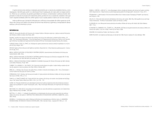 172 | Resíduos sólidos - Perspectivas e desafios para a gestão integrada
| Gestão Integrada Gestão Integrada |
Resíduos sólidos - Perspectivas e desafios para a gestão integrada | 173
O gerenciamento dos resíduos é realizado parcialmente por a maioria dos estabelecimentos, como
segregação e identificação, porém se a destinação final é inadequada, de nada valem as etapas anterio-
res. Observou-se a presença de grande quantidade de resíduos contaminados e perfurocortantes des-
prezados no lixão do município sem tratamento prévio, pondo em risco a saúde dos catadores e dos que
vivem naquela localidade, além de conferir graves riscos à saúde pública e danos aos recursos naturais.
Pode-se afirmar que o estudo foi relevante por confirmar a necessidade de melhor gerenciar os Re-
síduos dos Serviços de Saúde e de orientar de forma mais eficiente os gerentes e manipuladores desses
resíduos, a fim de minimizar os riscos.
REFERÊNCIAS
ABRELPE, Associação Brasileira de Empresas de Limpeza Pública e Resíduos Especiais. Caderno Especial Panorama
dos Resíduos Sólidos no Brasil. São Paulo, 2007.
AGUIAR, J. Análise do sistema de manejo dos resíduos de serviços de saúde para a cidade de Ilha Solteira - SP.
2006. 130 f. Dissertação (Mestrado) - Curso de Engenharia Civil, Departamento de Recursos Hídricos com Tecnolo-
gia Ambiental, Faculdade de Engenharia de Ilha Solteira (FEIS) da Universidade Estadual Paulista, Ilha Solteira.
ALMEIDA, M.M.N.; SILVA, A.S.; PINTO, J.A. Avaliação do gerenciamento dos resíduos sólidos hospitalares no municí-
pio de Porto Alegre. 2001.
APEVISA, Agência Pernambucana de Vigilância Sanitária. Disponível em: <http://apevisa.saude.pe.gov.br>. Acesso
em: 02 ago. 2012.
BRASIL. AGÊNCIA NACIONAL DE VIGILÂNCIA SANITÁRIA (ANVISA). Gerenciamento dos Resíduos de Serviço de
Saúde. Brasília, 2006. 190 p.
BRASIL. AGÊNCIA NACIONAL DE VIGILÂNCIA SANITÁRIA (ANVISA). Resolução da Diretoria Colegiada-DRC Nº 306,
de 7 de dezembro de 2004. Ministério da Saúde, dez. 2004.
BRASIL. CONSELHO NACIONAL DE MEIO AMBIENTE (CONAMA). Resolução Nº 358, de 29 de abril de 2005. Ministé-
rio do Meio Ambiente, 29 abr. 2005.
CORRÊA, L. B., LUNARDI, V. L., DE CONTO, S. M. O processo de formação em saúde: o saber resíduos sólidos de ser-
viço de saúda em vivencias praticas. Ver. Brás. Enferm., Brasília, 2007.
ERBE, M. C. L. Resíduos dos Serviços de saúde: Riscos, Gestão e Soluções tecnológicas. 2001. 143 p. Dissertação C -
Centro Federal de Educação do Paraná, Curitiba.
FORMAGGIA, D. M. E. Resíduos de Serviços de Saúde. In: Gerenciamento de Resíduos Sólidos de Serviço de Saúde.
São Paulo: CETESB, 1995. p. 3-13.
GARCIA, L.P., ZANETTI-RAMOS, B.G. Gerenciamento dos resíduos de serviços de saúde: uma questão de biossegu-
rança. Cad. Saúde Pública, May/June 2004, v. 20, n. 3, p. 744 – 752.
LEONEL, M. Proteção Ambiental: uma abordagem através da mudança organizacional relacionada aos resíduos
sólidos para qualidade em saúde. Florianópolis, 2002. 109p. Dissertação (Mestrado em Engenharia de Produção -
UFSC).
MACHADO, A.A.; SILVA, M.H.A. Guia prático de orientações em casos de acidentes ocupacionais com material bio-
lógico. Ribeirão Preto: HCFMRP - USP, 2003.
MATTIOLI, C. E.; SILVA, C. L. Avaliação de parâmetros na implantação de processos para tratamento de resíduos
sólidos de serviços de saúde. In: SIMPÓSIO ÍTALO-BRASILEIRO DE ENGENHARIA SANITÁRIA E AMBIENTAL, ano 6,
2002, Vitória.
MONREAL, J. Consideraciones sobre el Manejo de Residuos de Hospitalariosen América Latina. In: SEMINÁRIO
INTERNACIONAL DE RESÍDUOS SÓLIDOS HOSPITALARES, 1993, Cascavel. Anais... Cascavel, PR: 1993. p. 2 – 24.
NAIME, R., SARTOR, I., GARCIA, A. C. Uma Abordagem Sobre a Gestão de Resíduos de Serviço de Saúde. Londrina,
2004. Disponível em: <http://www.ccs.uel.br/espacoparasaude/v5n2/artigo2.pdf>. Acesso em: 19 jun. 2013.
PETRANOVICH, J. Minimization of environmental effects from medical waste. Packaging of Health-care Devices
and Products, 1991.
SALLES, R. C. Plano de Gerenciamento de Resíduos de Serviços de Saúde. 2004. 90 p. Monografia (Curso de Enge-
nharia Ambiental) - Pontifícia Universidade Católica do Paraná, Curitiba.
SCHNEIDER, V.E. et al. Manual de Gerenciamento de resíduos Sólidos de Serviço de Saúde. São Paulo: Balieiro,
2001. 173 p.
SCHNEIDER, V.E.; EMMERICH, R.C.; DUARTE, V.C.; ORLANDIN, S.M. Manual de gerenciamento de resíduos sólidos em
serviços de saúde, 2. ed. rev. e ampl., Caxias do Sul: Educs, 2004.
SIQUEIRA, A.O. Estatísticas Totallix. São Paulo:[s.n.], 2003.
SERRA TALHADA. Lei Orgânica do Município, 03 de abril de 1990, Título V, Capítulo IX, Serra Talhada, 1990.
 