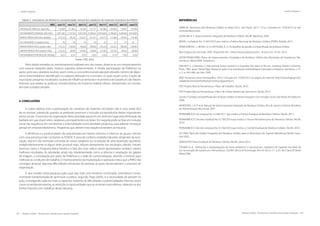 182 | Resíduos sólidos - Perspectivas e desafios para a gestão integrada
| Gestão Integrada Gestão Integrada |
Resíduos sólidos - Perspectivas e desafios para a gestão integrada | 183
Tabela 1. Indicadores de eficiência e produtividade mensal dos catadores de materiais recicláveis da ASNOV.
MÊS out/12 nov/12 dez/12 jan/13 fev/13 mar/13 abr/13 mai/13
PRODUÇÃO MENSAL (kg/mês) 13.369 21.465 14.254 15.127 18.586 24.802 14.847 19.348
FATURAMENTO MENSAL (R$/mês) 3.051,84 2.137,00 4.937,00 4.590,02 4.810,04 4.780,00 4.484,60 4.610,00
RENDA MÉDIA (R$/mês.catador) 272,23 95,26 523,27 227,37 233,75 212,86 199,45 174,38
No
CATADORES (Catador/mês) 10 19 14 19 21 21 17 16
MAIOR RENDA (R$/catador.mês) 272,23 150,00 740,00 300,00 255,29 250,35 300,05 250,00
MENOR RENDA (R$/catador.mês) 272,23 20,00 370,00 150,00 217,00 161,62 90,02 60,00
FATURAMENTO/PRODUÇÃO (R$/kg) 0,23 0,10 0,35 0,30 0,26 0,19 0,30 0,24
Fonte: ITEP, 2013
Pelos dados extraídos no monitoramento realizado em oito meses, observa-se um comportamento
com poucas variações pelos motivos expostos anteriormente. A tímida participação da Prefeitura no
apoio junto aos catadores avulsos, assim como a concorrência praticada pelo elevado número de depo-
seiros (intermediários) identificado no cadastro efetuado no município, os quais atuam junto a lixões de
municípios pequenos localizados na área de influência territorial e econômica de Garanhuns são fatores
externos que aliados às políticas compensatórias do Governo Federal influem diretamente nos resulta-
dos que o projeto propõe.
4. CONCLUSÕES
A coleta seletiva com a participação de catadores de materiais recicláveis não é uma tarefa fácil
de se resolver, sobretudo quando se pretende promover a inclusão socioprodutiva destes importantes
atores sociais. O processo de organização desta atividade passa em um primeiro lugar pela eliminação da
barbárie em que vivem estes catadores, principalmente nos lixões. Em seguida pode-se falar em inclusão
social. Na sequência, em transformar a informalidade numa atividade produtiva, para adiante conseguir
pensar em empreendedorismo. Programas que alterem esta sequência tendem ao fracasso.
A eficiência e a produtividade são prejudicadas por fatores externos e internos ao grupo, mesmo
com uma presença mais constante na ASNOV. A zona de conforto estabelecida pelos dirigentes da asso-
ciação, seja em não estimular a entrada de novos catadores ou na adoção de uma repartição igualitária,
independentemente se algum deles produzir mais, influem diretamente nos resultados obtidos. Fatores
externos como o Programa Bolsa Família e o fato dos mais velhos serem aposentados também inibem
melhores resultados. As atividades ainda não implementadas como a reforma e ampliação do galpão
de triagem, a contratação por parte da Prefeitura e a rede de comercialização, deverão contribuir para
melhorar as condições de trabalho. O monitoramento da implantação e operação indica que a PNRS não
consegue alcançar algumas dificuldades estruturais da pobreza, às quais obstacularizam o processo de
organização.
O que ressalta nesta pesquisa ação, qual seja mais uma tentativa continuada, sistemática e empi-
ricamente fundamentada de aprimorar a prática, segundo Tripp (2005), é a necessidade de persistir na
ação, investigando cada vez mais os aspectos inerentes às dificuldades e potencialidades internas, assim
como no ambiente externo, as restrições e oportunidades que se mostram mais efetivas, sabendo-se dos
limites impostos em trabalhos desta natureza.
REFERÊNCIAS
ABRELPE. Panorama dos Resíduos Sólidos no Brasil 2012. São Paulo: 2013. 113 p. Consulta em 15/9/2013 no site
www.abrelpe.org.br.
ALENCAR, B. S. Gerenciamento Integrado de Resíduos Sólidos. Recife: Bainema, 2009.
BRASIL. Lei federal No 12.305/2010 que institui a Política Nacional de Resíduos Sólidos (PNRS). Brasília, 2012.
DEMAJOROVIC, J.; BESEN, G. R.; RATHSAM, A. A. Os desafios da gestão compartilhada de resíduos sólidos
face à lógica do mercado. 2005. Disponível em: <http://www.anpspas.or.br>. Acesso em: 14 Set. 2013.
GEOSISTEMAS/PMG. Plano de Gerenciamento Estratégico de Resíduos Sólidos dos Município de Garanhuns, Per-
nambuco. Maio/2006. Garanhuns.
GRUNDY, S. J.; Kemmis, S. Educational action research in Australia: the state of the art. Geelong: Deakin University
Press, 1982. apud David Tripp. Pesquisa-ação: uma introdução metodológica. Educação e Pesquisa, São Paulo, v. 31,
n. 3, p. 443-466, set./dez. 2005.
IBGE. Pesquisa Censo Demográfico 2010. Consulta em 15/09/2013 na página da internet http://www.ibge.gov.br/
cidadesat/xtras/perfil.php/pernambuco|garanhuns
ITEP. Projeto Recicla Pernambuco: Plano de Trabalho. Recife, 2010.
ITEP. Projeto Recicla Pernambuco: Plano de Coleta Seletiva de Garanhuns. Recife, 2012.
Jacobi, P. Gestão compartilhada dos resíduos sólidos no Brasil: Inovação com inclusão Social. São Paulo: Annablume,
2006.
MONTEIRO, J. H. P. et al. Manual de Gerenciamento In­tegrado de Resíduos Sólidos. Rio de Janeiro: Instituto Brasileiro
de Administração Municipal, 2001.
PERNAMBUCO. Lei estadual No 14.236/2011 que institui a Política Estadual de Resíduos Sólidos. Recife, 2011;
PERNAMBUCO. Decreto estadual No 35.705/2010 que institui o Fórum Pernambucano de Resíduos Sólidos. Recife,
2010.
PERNAMBUCO. Decreto estadual No 35.706/2010 que institui o Comitê Estadual de Resíduos Sólidos. Recife, 2010.
SECTMA. Plano de Gestão Integrada dos Resíduos Sólidos para os Municípios do Agreste Meridional. Recife, Outu-
bro/2002.
SEMAS/ITEP. Plano Estadual de Resíduos Sólidos. Recife, Julho/2012.
STEINER et al. Definições e interpretações de ‘meio ambiente’ e ‘natureza’ por catadores de material reciclável de
um associação de Garanhuns, Pernambuco. OLAM Ciência & Tecnologia. Ano VI. Vol. 6. n.1. p.35. Rio Claro/SP, Brasil
Maio/2006.
 