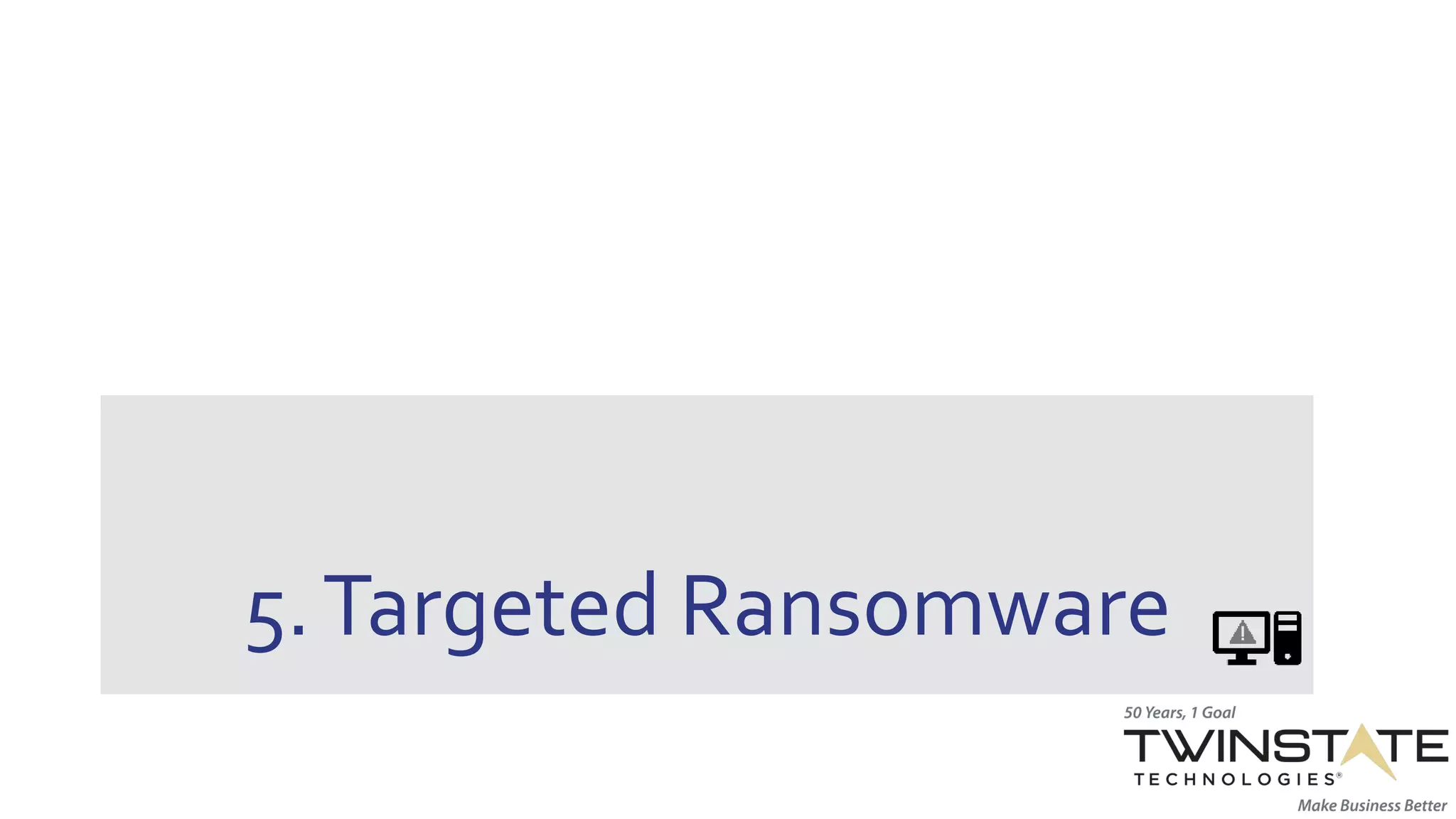 5.Targeted Ransomware
 