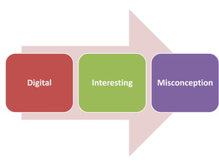 Digital   Interesting   Misconception
 