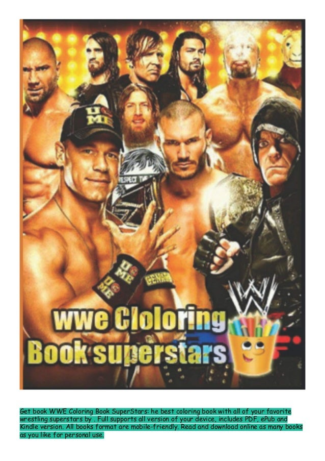 Download Ebooks Download Wwe Coloring Book Superstars He Best Coloring Book