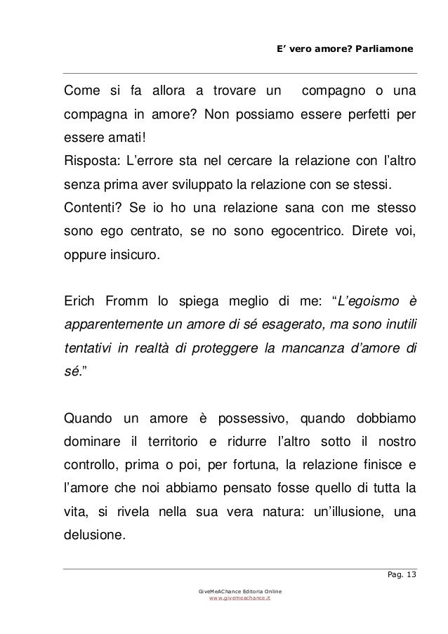 E Vero Amore Parliamone Ebook Gratuito