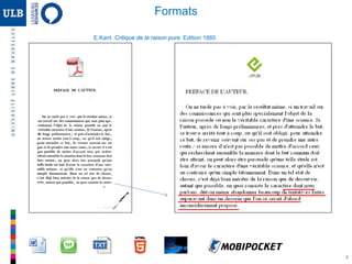 4
E.Kant. Critique de la raison pure. Edition 1885
Formats
 