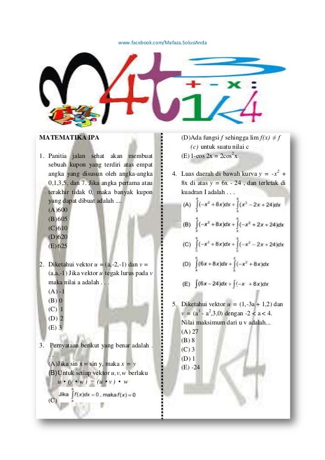 soal sbmptn saintek
