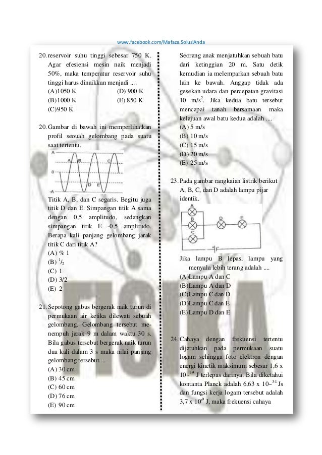 soal sbmptn saintek