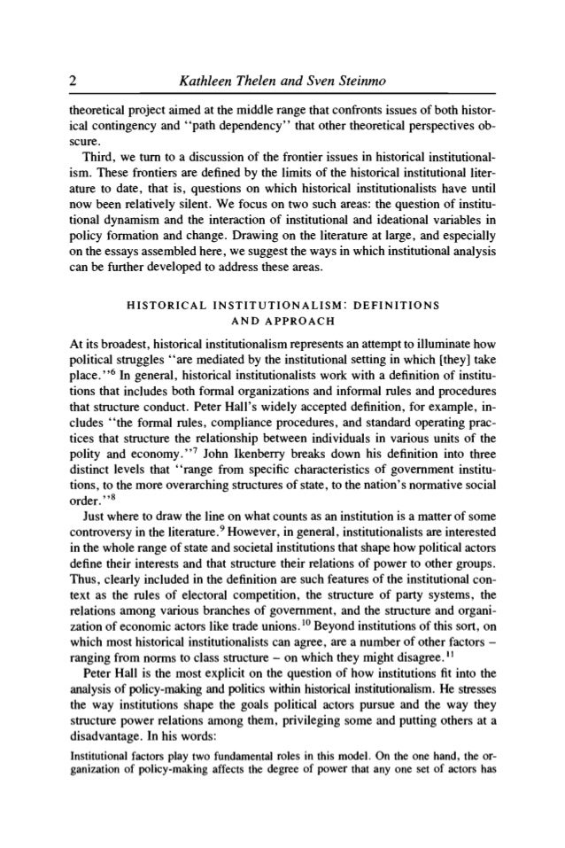 historical institutionalism Neo-statecraft theory, historical institutionalism and institutional change - volume 51 issue 1 - toby s james. historical institutionalism Neo-statecraft theory, historical institutionalism and institutional change - volume 51 issue 1 - toby s james.