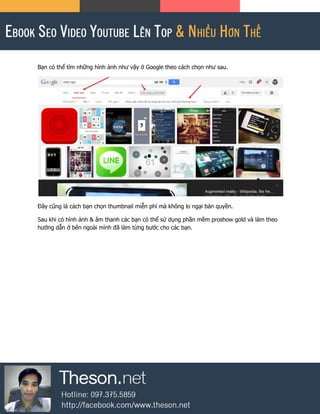 Bạn có thể tìm những hình ảnh như vậy ở Google theo cách chọn như sau.
Đây cũng là cách bạn chọn thumbnail miễn phí mà không lo ngại bản quyền.
Sau khi có hình ảnh & âm thanh các bạn có thể sử dụng phần mềm proshow gold và làm theo
hướng dẫn ở bên ngoài mình đã làm từng bước cho các bạn.
 