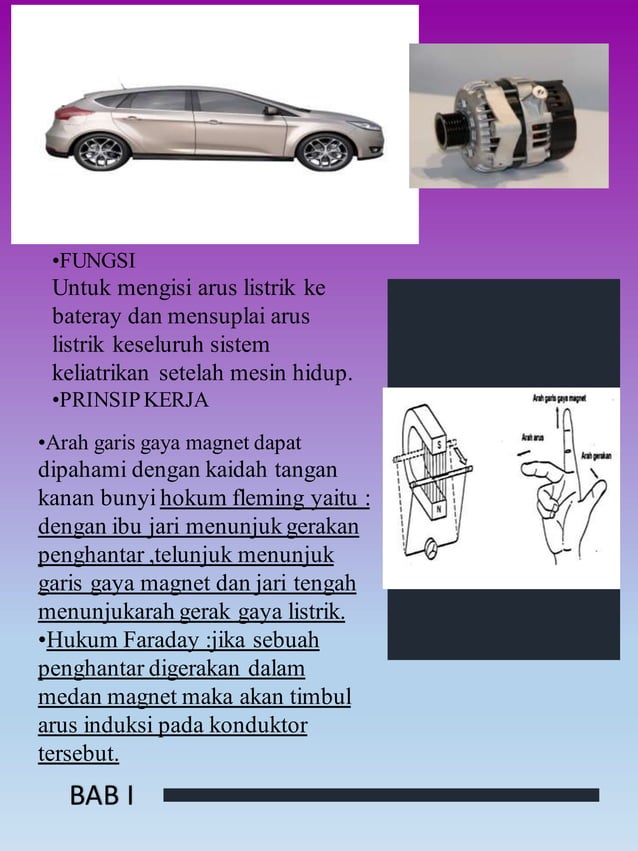 komponen alternator dan pemeliharaan sistem pengisian mobil PDF