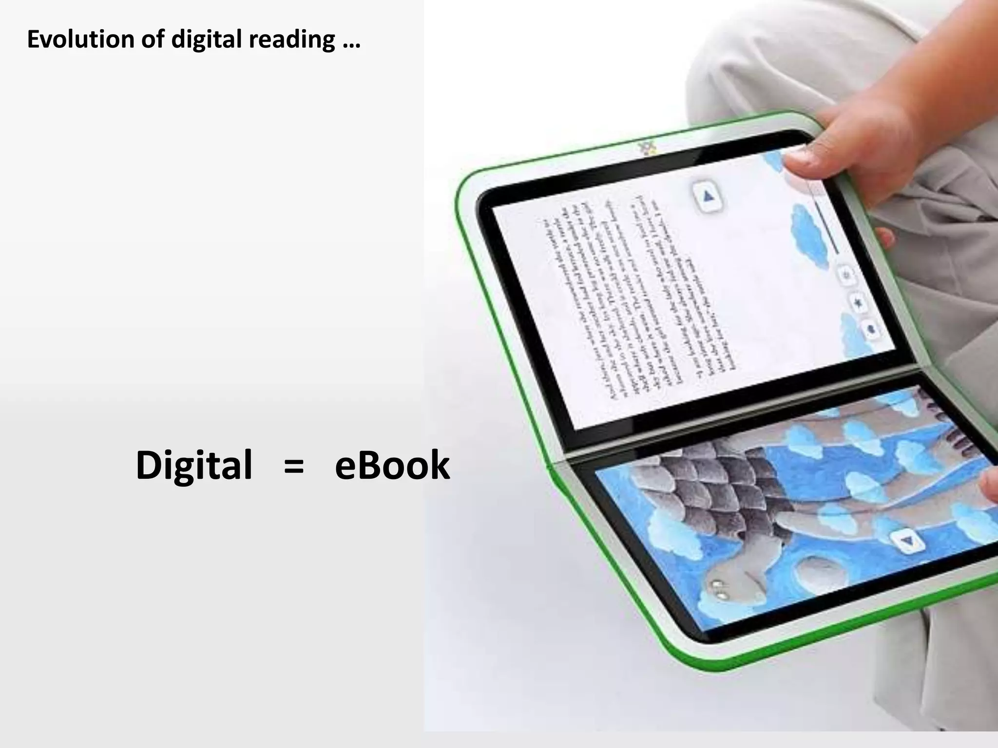 Evolution of digital reading …  eBookDigital   =