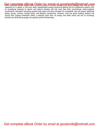 eBook Sustainable Construction Green Building Design and Delivery 5e ...