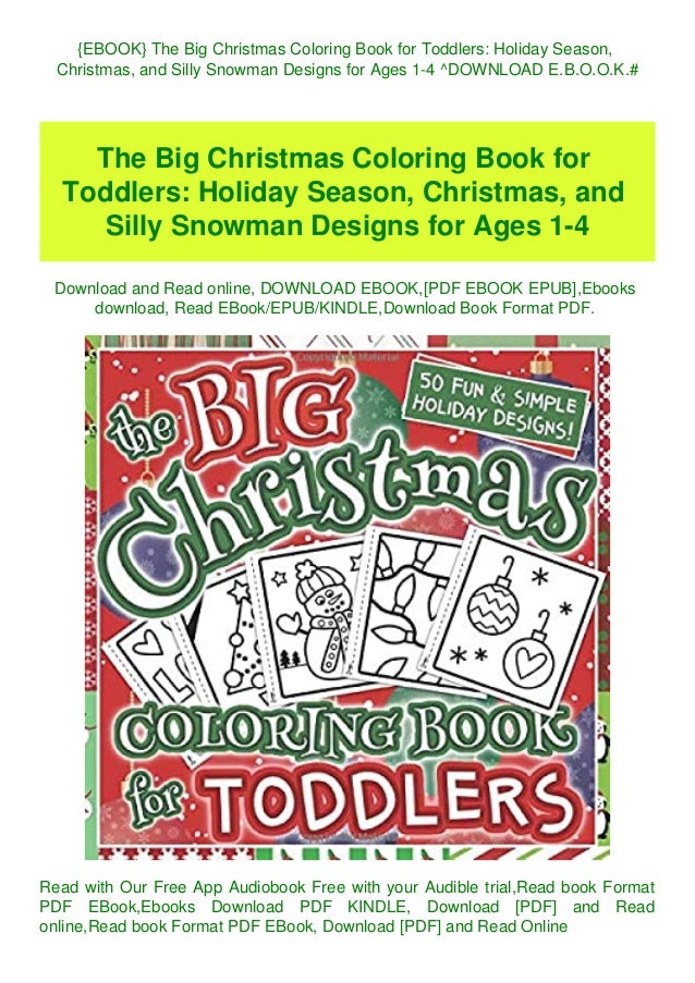 Download Ebook The Big Christmas Coloring Book For Toddlers Holiday Season