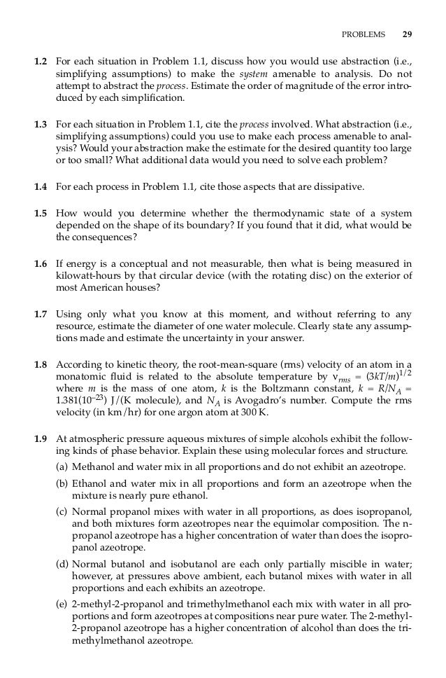 E Book Thermodynamics Fundamentals For Applications J O Connel