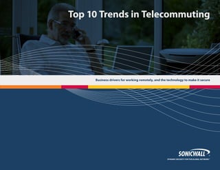Top 10 Trends in Telecommuting

Business drivers for working remotely, and the technology to make it secure

 