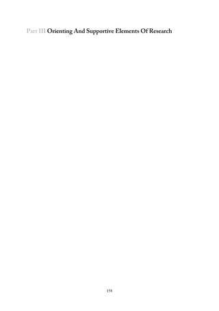 Part III Orienting And Supportive Elements Of Research
158
 