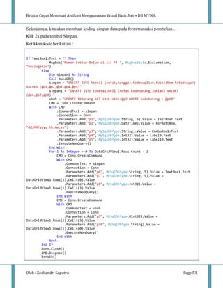 E book vb.net+mysql(cara cepat) | PDF