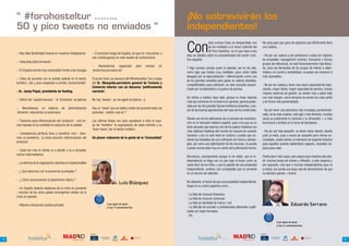 “ #forohosteltur ……..                                                                                                         ¡No sobrevivirán los
     50 y pico tweets no enviados “                                                                                                independientes!

                                                                                                                                   Con
                                                                                                                                                    esta curiosa frase se despachaba uno              No quita para que goce de aspectos que difícilmente tiene
                                                                                                                                                    de los invitados a la mesa redonda del            una cadena….
                                                                                                                                                    VII Foro Hosteltur, en el que hace unos
     ~ Nos falta flexibilidad horaria en nuestros trabajadores       ~ El principal riesgo de España, es que no ‘crezcamos’ y
                                                                                                                                   días se debatía sobre la competitividad del sector turís-          - No por ser cadena y por pertenecer a estas (en régimen
                                                                     nos mantengamos en este estado de conformismo
                                                                                                                                   tico español.                                                      de propiedad, management contract, franquicia o incluso
     ~ Falta,falta,falta formación
                                                                                                                                                                                                      grupos de refernecia), se está financieramente más libera-
                                                                     ~ Necesitamos capacidad             para       innovar   en
                                                                                                                                   Y digo curiosa, porque quien la expresó, así en voz alta,          do, pues las demandas de los grupos de interés o stake-
     ~ En España somos muy vulnerables frente a las huelgas          ‘productos,procesos,etc’
                                                                                                                                   como algo que tuviera muy meditado, poco antes había               holders, en cuanto a rentabilidad, no suelen ser menores ni
                                                                                                                                   abogado por la especialización / diferenciación como uno           más razonables.
     ~ Estoy de acuerdo con la subida salarial en el sector          El punto final y la clausura del #forohosteltur fue a cargo
                                                                                                                                   de los grandes remedios para ganar en valores añadidos,
     turístico ; Ojo ¡¡ pero exigiendo a cambio ‘productividad’      del Sr. Mesquida,secretario general de Turismo y
                                                                                                                                   competitividad y para sobrevivir, en este mercado caracte-         - No por ser cadena y tener una mayor capacidad de nego-
                                                                     Comercio Interior con un discurso ‘políticamente
                                                                                                                                   rizado por la sobreoferta y la guerra de precios.                  ciación, mayor oferta, mayor capacidad de servicio, incluso
     - Sr. Josep Piqué, presidente de Vueling                        correcto’.
                                                                                                                                                                                                      mejores sistemas de gestión, se vender más y sobre todo
                                                                                                                                   Se refería a hoteles claro está, porque la mesa redonda            con más margen, como tampoco se vende con más cariño
     ~ Déficit del ‘capital humano’ : la ‘formación’ es pésima       No hay ‘tweets’, se me agotó la batería ;-))
                                                                                                                                   más que centrarse en el turismo en general, parecía polari-        y de forma más personalizada.
                                                                                                                                   zada por las dos grandes figuras hoteleras presentes, a pe-
     ~ Necesitamos un sistema de               administración        Hay un ‘tweet’ que se repite y estan de acuerdo todos los
                                                                                                                                   sar de las buenas aportaciones del resto de los contertulios.      - No por tener una estructura más compleja y profesionali-
     ‘eficiente’,reduciendo la burocracia                            ponentes ; sabéis cual es ?
                                                                                                                                                                                                      zada, se es más creativo, más ágil y más eficiente, muchas
                                                                                                                                   Siendo uno de los defensores de un proceso de concentra-           veces es justamente lo contrario y la dimensión = a más
     ~ Tenemos poca diferenciación del ‘producto’ : nos he-          Las últimas líneas son para agradecer a todo el equi-
                                                                                                                                   ción en el mercado hotelero español, pues creo que es un           burocracia y lentitud en la toma de decisiones.
     mos basado en la cantidad en perjuicio de la calidad            po de ‘hosteltur’ la organización de estos eventos y su
                                                                                                                                   tanto absurdo que seamos uno de los países hoteleros con
                                                                     ‘buen hacer’ por el sector turístico.
                                                                                                                                   más cadenas hoteleras del mundo (la mayoría de carácter            - No por ser más pequeño, se atrae menor talento, siendo
     ~ Competencia perfecta lleva a beneficio cero : tene-
                                                                                                                                   nacional y con un solo hotel en cartera) y puesto que en-          justo al revés, pues a veces ser pequeño pero menos en-
     mos un problema ; la única solución,’diferenciación del         Un placer rodearme de la gente de la ‘Comunidad’
                                                                                                                                   tiendo las bondades de una unificación de marca y estrate-         corsetado, acaba siendo un elemento de especial atractivo
     producto’
                                                                                                                                   gias, así como una optimización de los recursos, no puedo          para aquellos quienes sabiéndose capaces, necesitan es-
                                                                                                                                   cuando menos estar muy en contra de la afirmación hecha.           pacio para volar.
     ~ Cada vez más el cliente va a decidir y va a necesitar
     menos intermediarios
                                                                                                                                   Reconozco, precisamente porque lo he vivido, que la in-            Podría decir más cosas, pero seguro que vosotros vais aña-
                                                                                                                                   dependencia no llega con un pan bajo el brazo como se              dir muchos temas de interés y reflexión, a este respecto y
     ~ La reforma de la negociación colectiva es imprescindible
                                                                                                                                   suele decir de los niños, y que la gestión de una propiedad        por supuesto, creo que a muchos independientes (que no
                                                                                                                                   independiente, conlleva una complejidad que la convierte           a todos), les queda una larga vida de demostración de que
     ~ ¿ Que hacemos con la economía sumergida ?
                                                                                                                                   en un terreno de valientes.                                        no siempre grande = bueno.
     ~ ¿ Como solucionamos el absentismo labora ?
                                                                                           Luís Blázquez                           No obstante, el hecho de que una propiedad independiente,
                                                                                                                                   tenga en su contra aspectos como….
     ~ En España todavía hablamos de la crisis en presente
     ; muchos de los otros países emergentes hablan de la
                                                                                                                                   - La falta de músculo financiero.
     crisis en pasado
                                                                                                                                   - La falta de músculo comercial.
                                                                                                                                   - La falta de identidad de marca / red.
     ~ Máxima interacción pública-privada                                        Lee aquí el post                                                                                                                            Eduardo Serrano
                                                                                 y los 7 comentarios                               - La dificulta de acceder a profesionales altamente cualifi-
                                                                                                                                   cados y/o mejor formados.
                                                                                                                                   - Etc.
                                                                                                                                                                                                                 Lee aquí el post
                                                                                                                                                                                                                 y los 4 comentarios

                                                                  COLABORAN:                                                                                                                       COLABORAN:




76                                                 about you                                                                                                                        about you                                                                       77
 