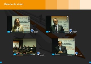 Galería de vídeo




                        Mira aquí               Mira aquí
                        el vídeo                el vídeo




                                    Mira aquí               Mira aquí
                                    el vídeo                el vídeo




92                                                                      93
 