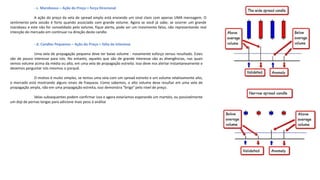 - c. Marobozus – Ação do Preço = força Direcional
A ação do preço da vela de spread amplo está enviando um sinal claro com apenas UMA mensagem. O
sentimento pela sessão é forte quando associado com grande volume. Agora se você já sabe; se ocorrer um grande
marobozu e este não for convalidado pelo volume, fique alerta, pode ser um movimento falso, não representando real
intenção do mercado em continuar na direção deste candle.
- d. Candles Pequenos – Ação do Preço = falta de interesse
Uma vela de propagação pequena deve ter baixo volume - novamente esforço versus resultado. Estes
são de pouco interesse para nós. No entanto, aqueles que são de grande interesse são as divergências, nas quais
vemos volume acima da média ou alto, em uma vela de propagação estreita. Isso deve nos alertar instantaneamente e
devemos perguntar nós mesmos o porquê.
O motivo é muito simples, se temos uma vela com um spread estreito e um volume relativamente alto,
o mercado está mostrando alguns sinais de fraqueza. Como sabemos, o alto volume deve resultar em uma vela de
propagação ampla, não em uma propagação estreita, isso demonstra “briga” pelo nível de preço.
Velas subsequentes podem confirmar isso e agora estaríamos esperando um martelo, ou possivelmente
um doji de pernas longas para adicione mais peso à análise
 