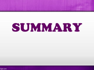 SUMMARY
 