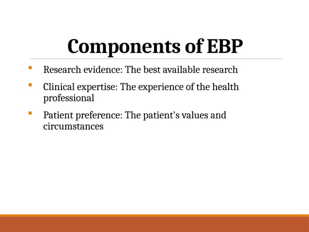Evidence - Based Practice - Nursing Research | PPT