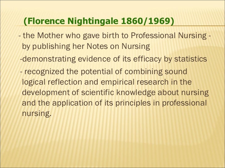 florence nightingale 4 essay In the 1800’s an effort to redefine nursing, by improving upon patient care, florence nightingale stands as the patron leader she went onto grapple with the task of improving upon deplorable hospital conditions while, measuring patient’s outcomes in a statistical method. florence nightingale 4 essay In the 1800’s an effort to redefine nursing, by improving upon patient care, florence nightingale stands as the patron leader she went onto grapple with the task of improving upon deplorable hospital conditions while, measuring patient’s outcomes in a statistical method.
