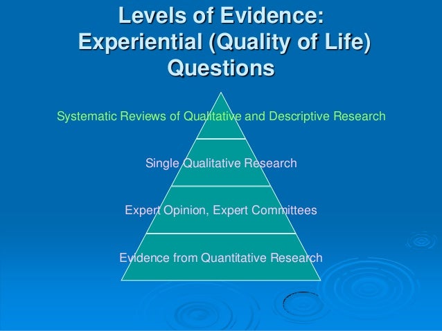 Evidence Based Practice: Core Concepts