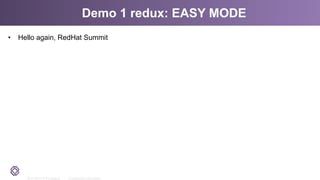 2011-2014 © PLUMgrid - Confidential Information
Demo 1 redux: EASY MODE
•  Hello again, RedHat Summit
 