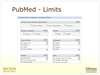 PubMed - Limits
 
