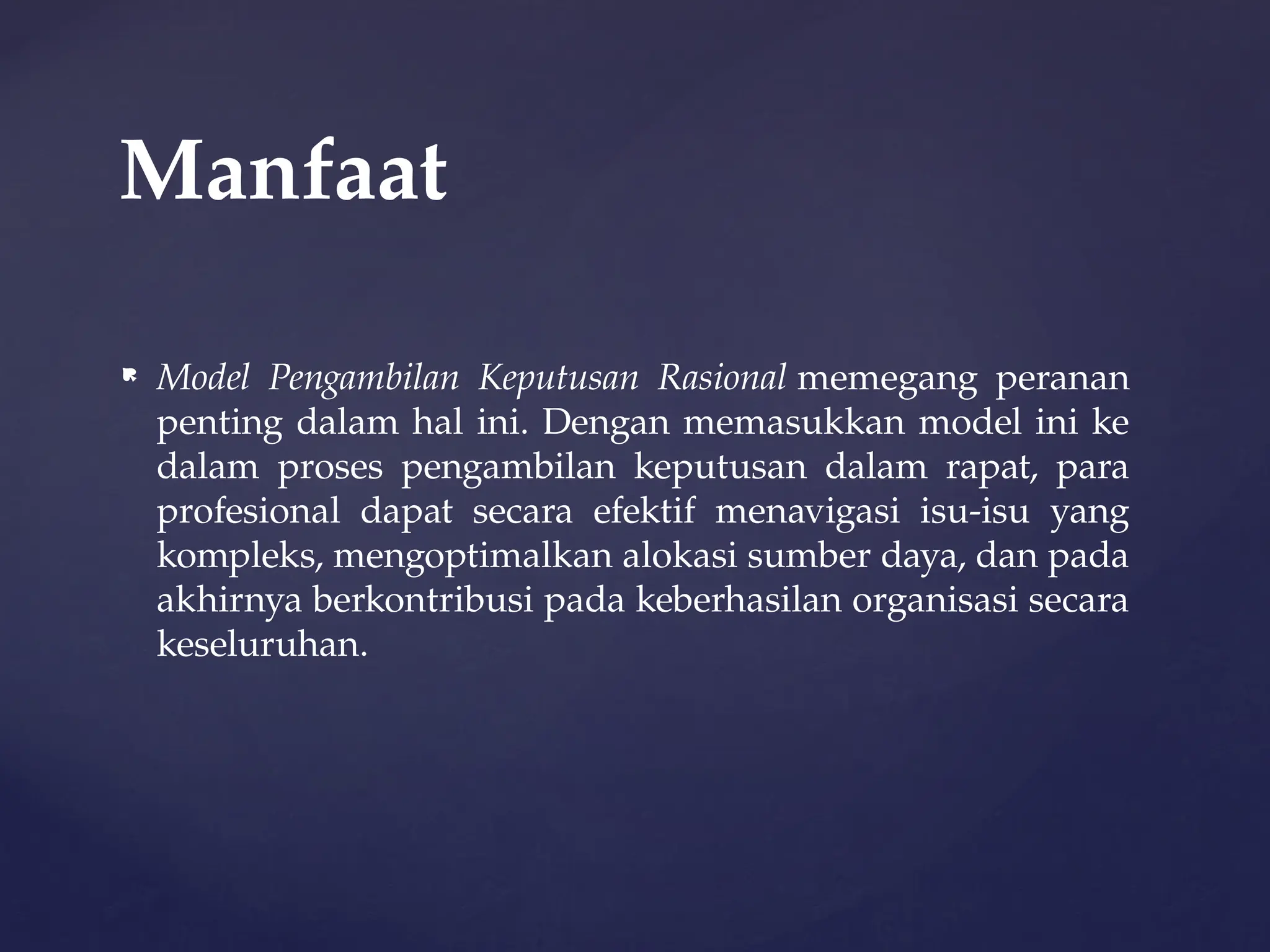 EBPK - MODEL PENGAMBILAN KEPUTUSAN RASIONAL.pptx