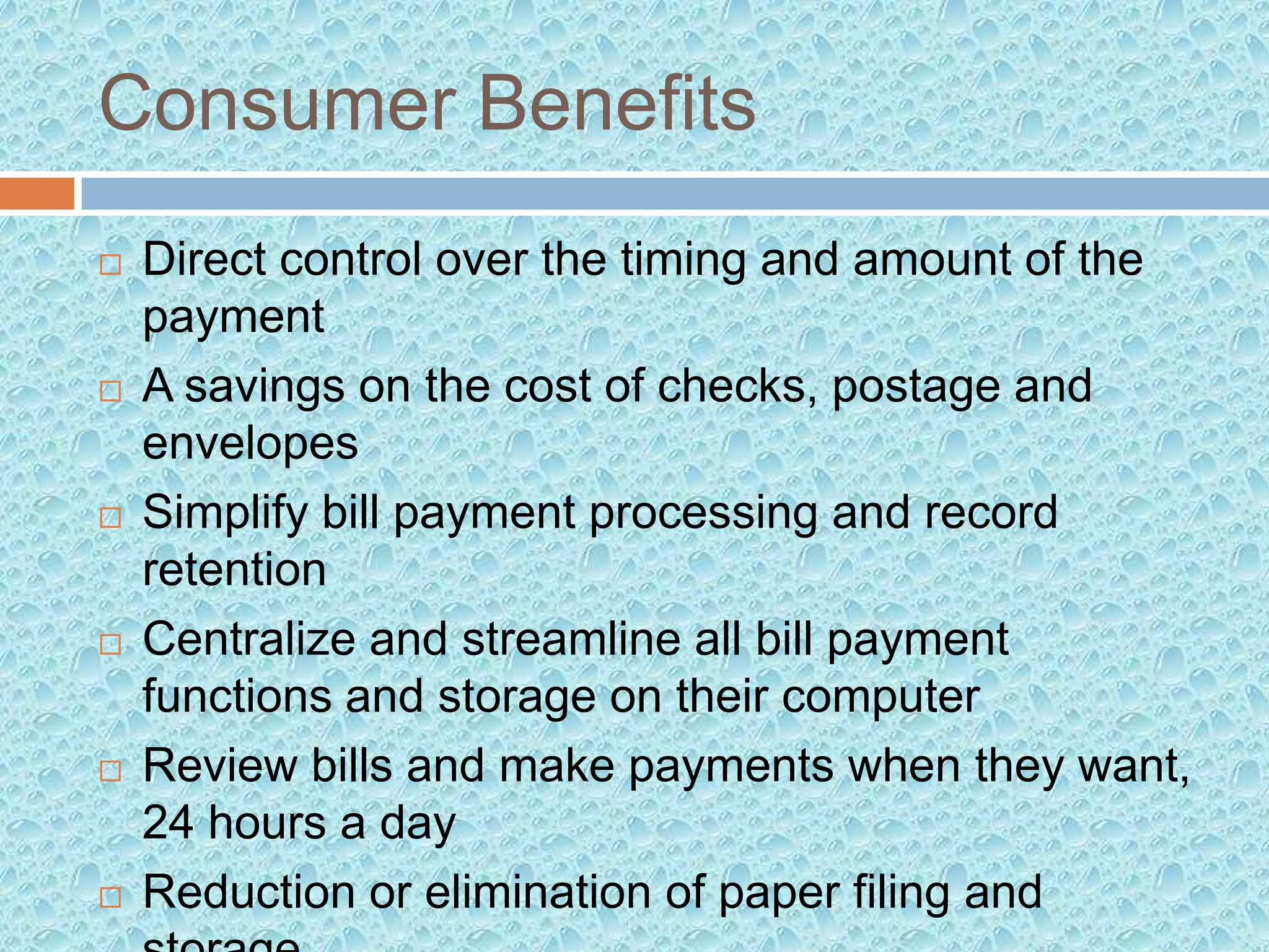 electronic bill payment and presentment