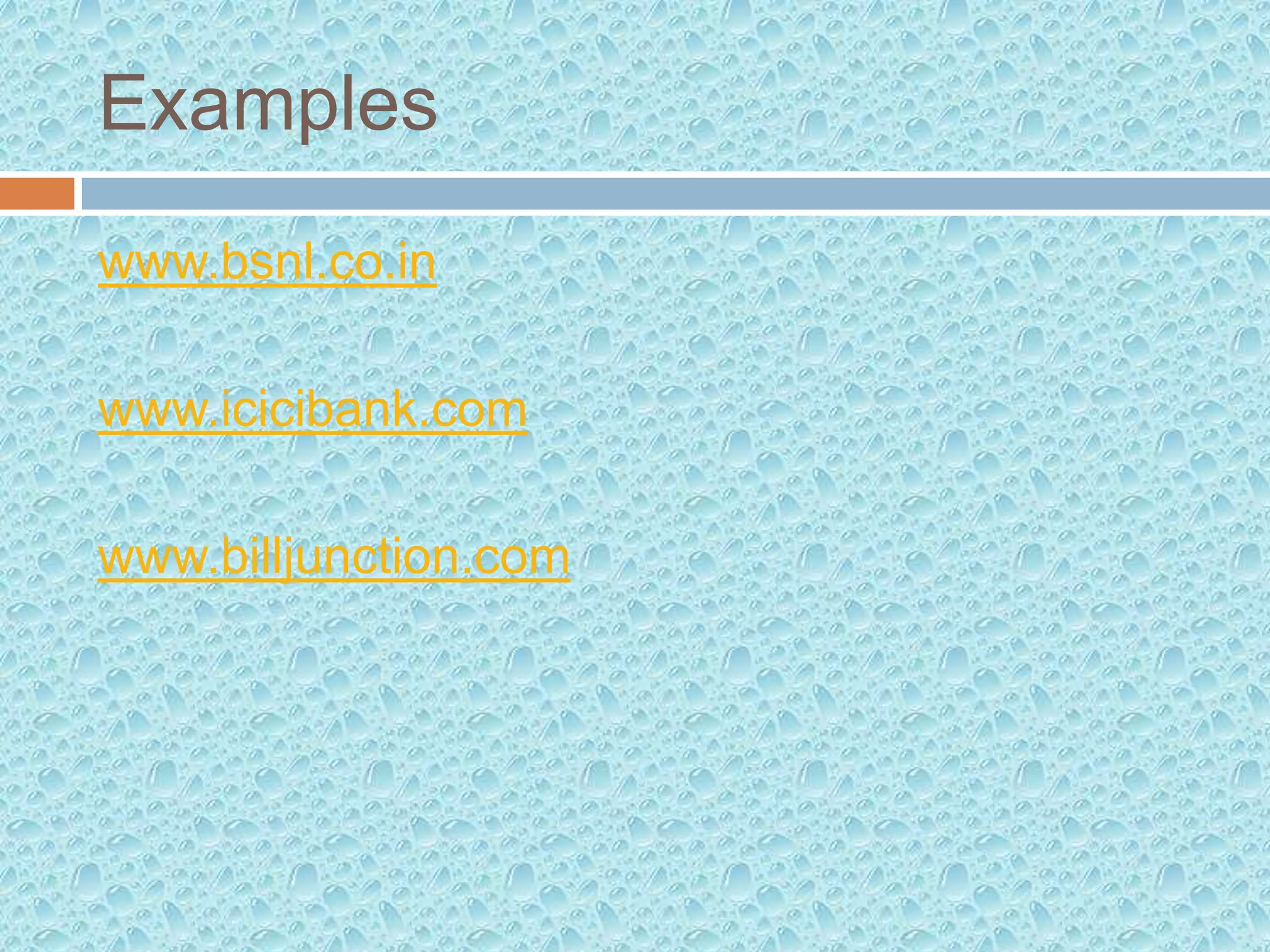 electronic bill payment and presentment