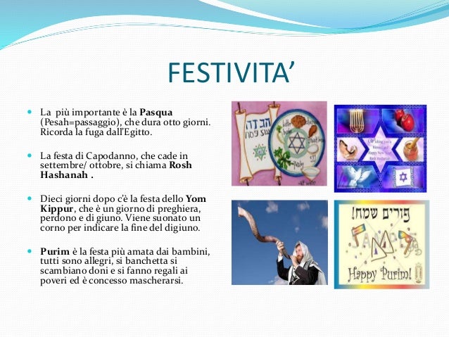 Giorno Di Festa Per Gli Ebrei Ebraismo