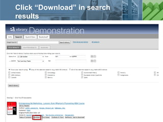 a ProQuest business
Click “Download” in search
results
 
