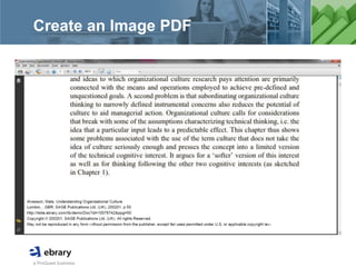 a ProQuest business
Create an Image PDF
 
