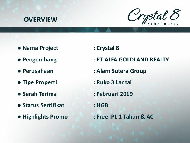 eBrochure Ruko Crystal 8 Alam  Sutera 