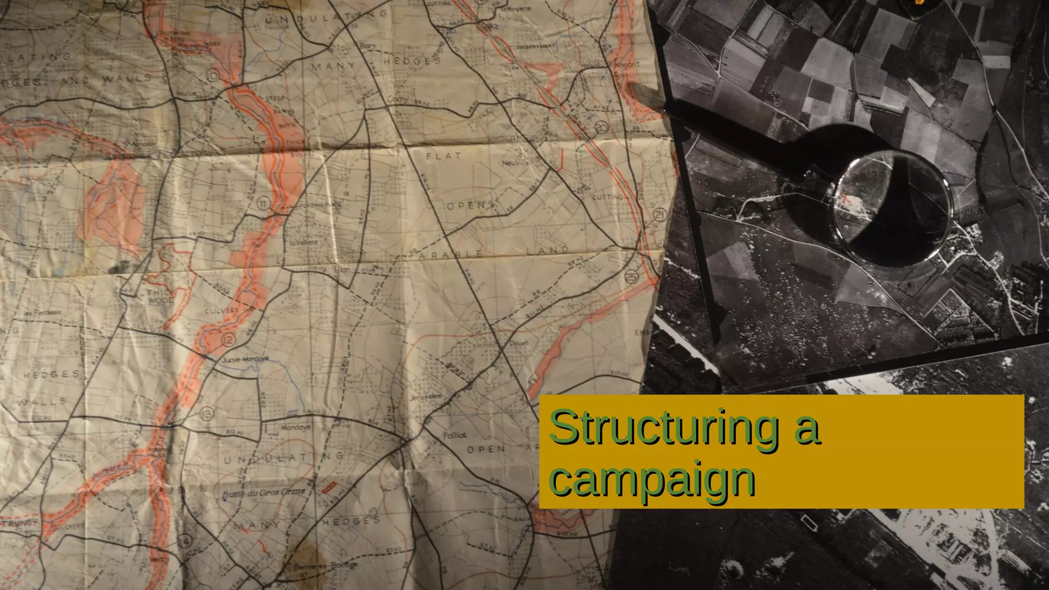 Structuring aStructuring a
campaigncampaign
 