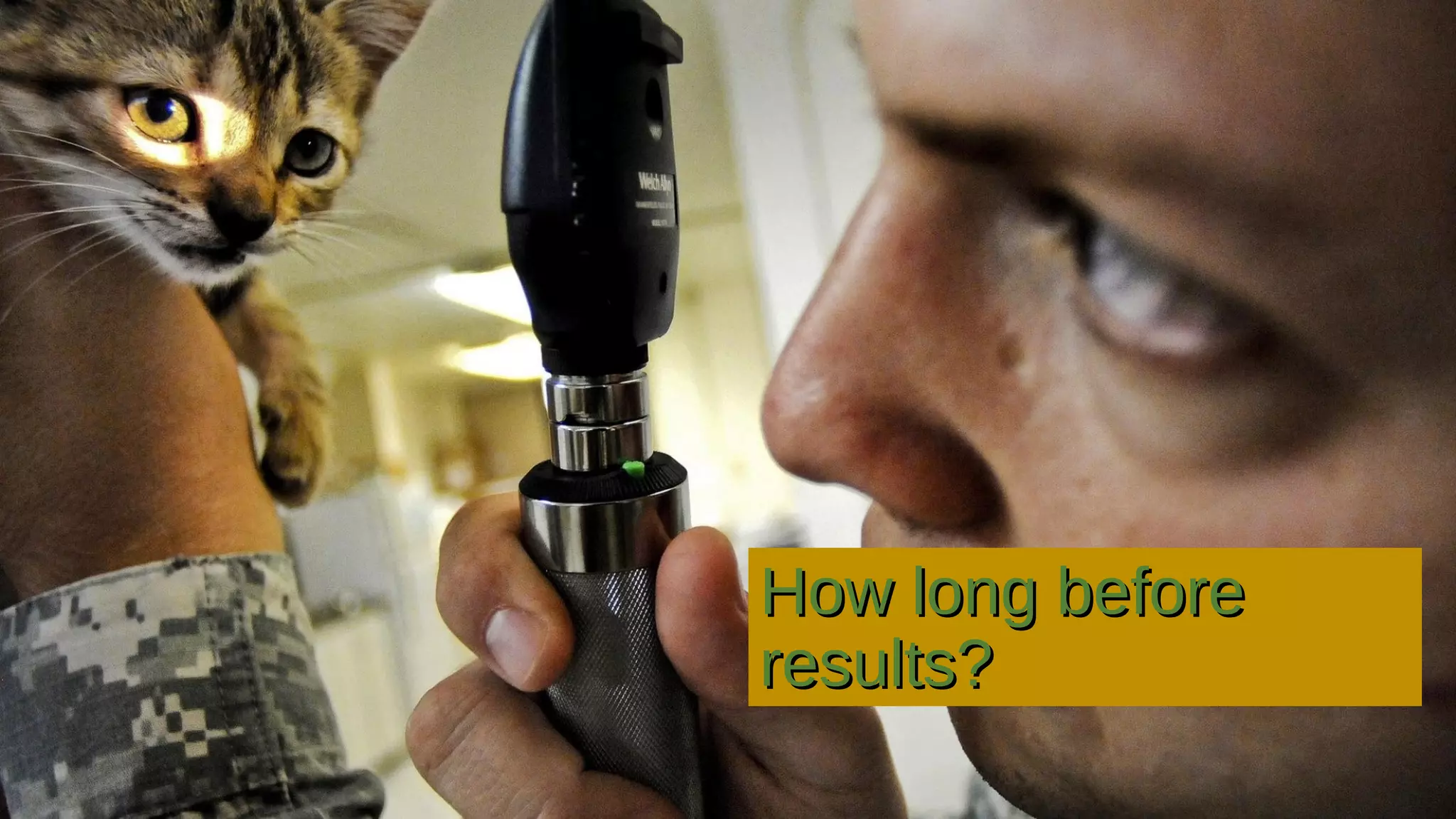 How long beforeHow long before
results?results?
 