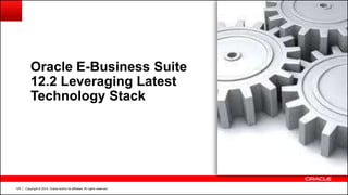 Copyright © 2014, Oracle and/or its affiliates. All rights reserved.125
Oracle E-Business Suite
12.2 Leveraging Latest
Technology Stack
 