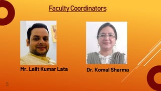 Mr. Lalit Kumar Lata
5
Faculty Coordinators
Dr. Komal Sharma
 