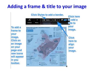 Adding a frame & title to your image