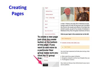 Creating
Pages