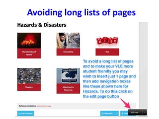 Avoiding long lists of pages