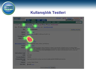 Kullanışlılık Testleri
 