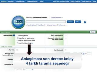 Anlaşılması son derece kolay
  4 farklı tarama seçeneği
 
